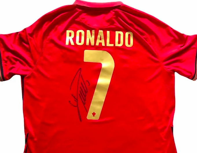 Signed Christiano Ronaldo Shirt