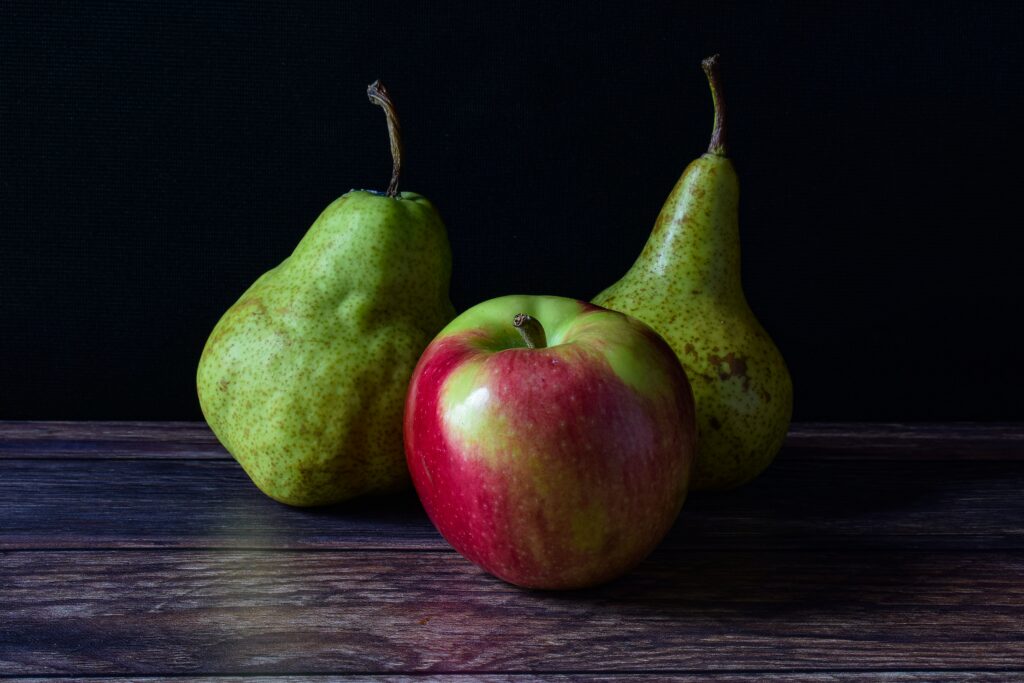 Apples and pears