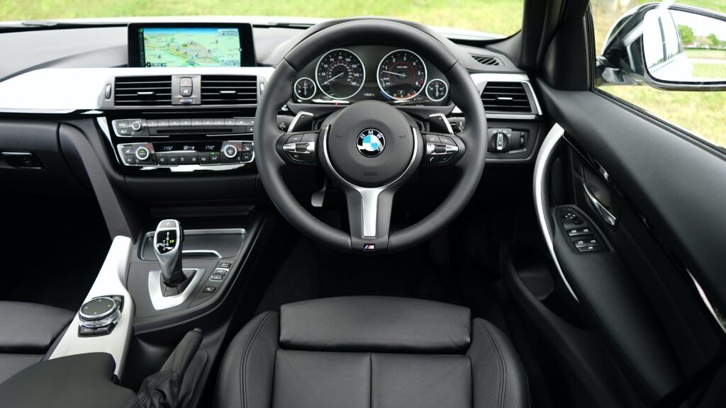 BMW interior drivers position