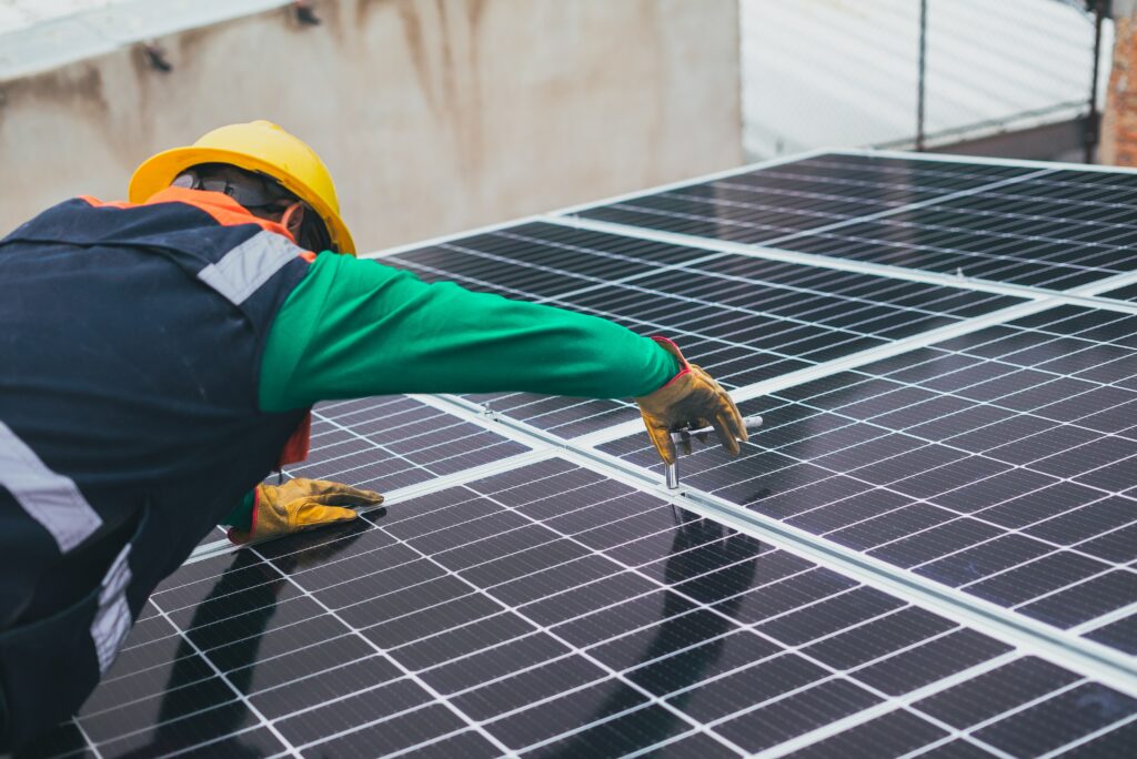 Solar panel installation