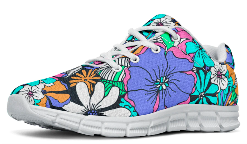 Colourful floral Freedom Rave Wear Chroma Sneakers