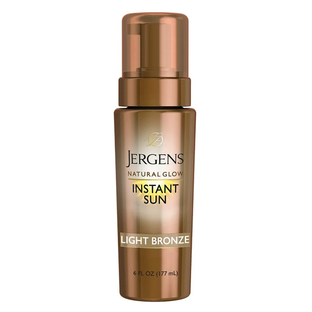 Jergens Natural Glow Instant Sun Sunless Tanning Mousse for Body
