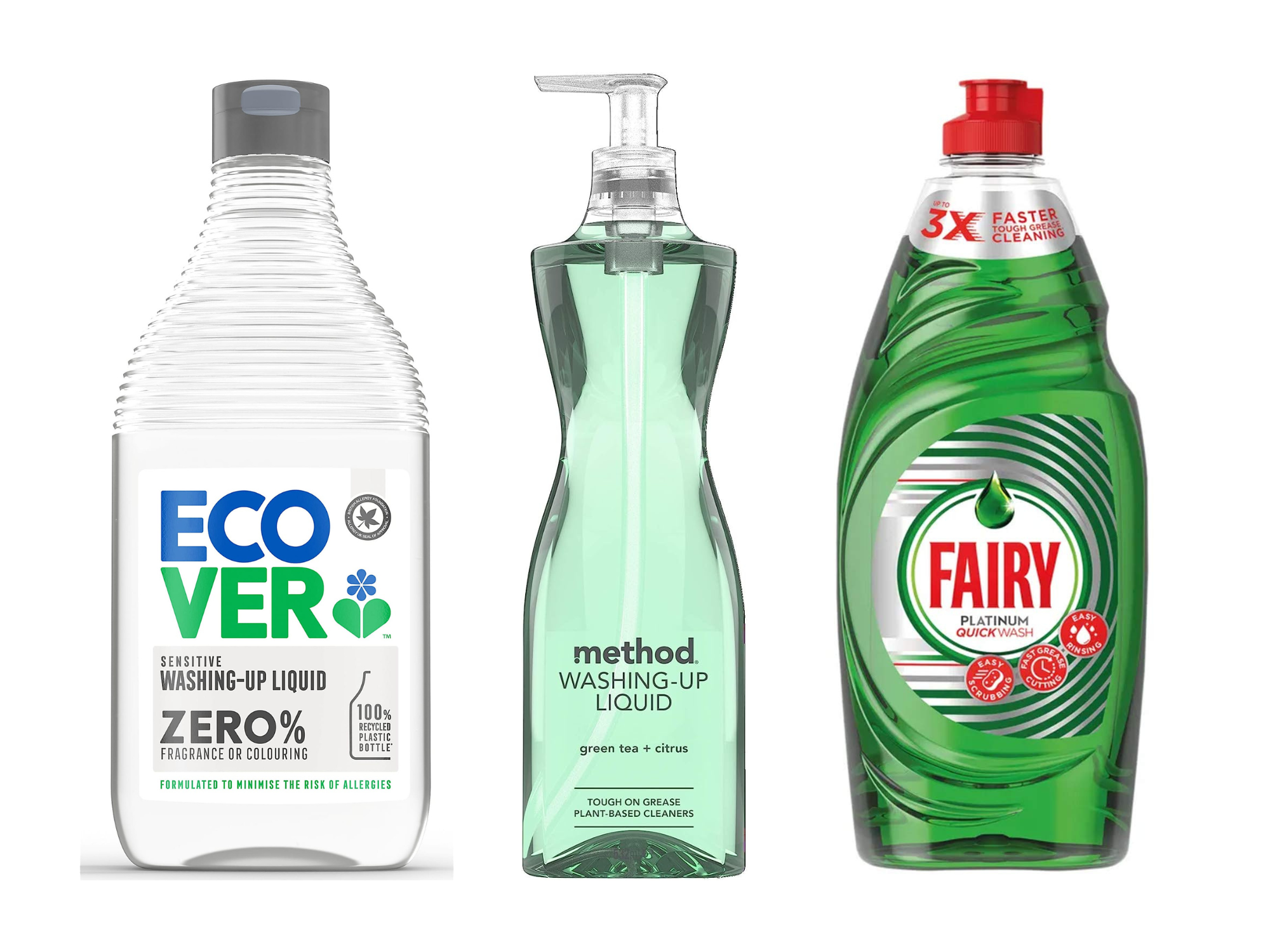 Washing Up Liquid Cover Photo with 3 top brands