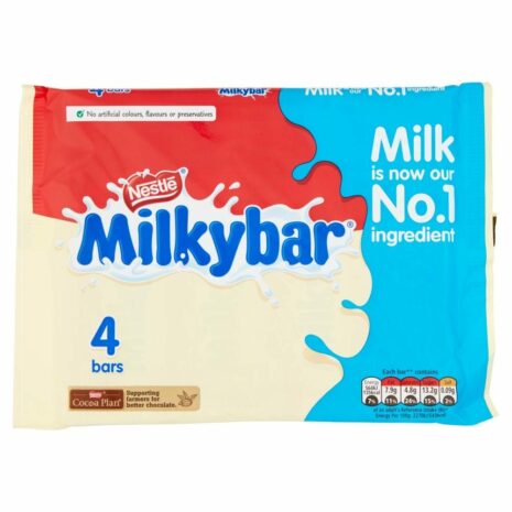 Milkybar White Chocolate Bar Multipack 25g 4 Pack