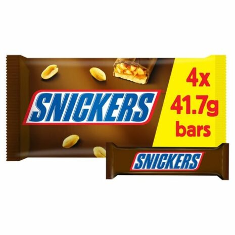 Snickers Chocolate Bars Multipack 4 x 41.7g