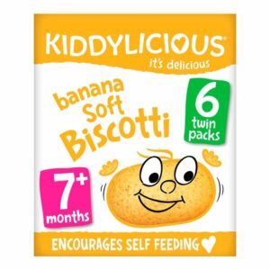 Kiddylicious Banana Soft Biscuits (Pack of 6)