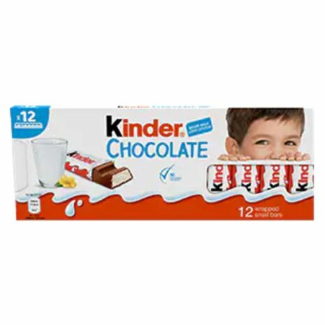 Kinder Chocolate Bars (Pack of 12)