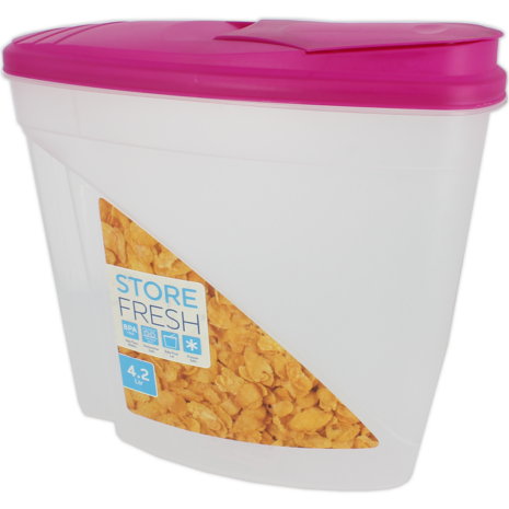Store Fresh Cereal Container With Easy Pour Lid