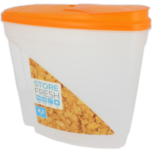 Store Fresh Cereal Container With Easy Pour Lid