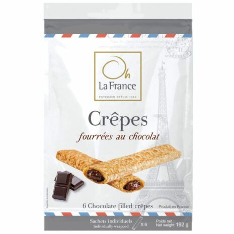 Oh La France Chocolate Filled Crepes (Pack of 6)