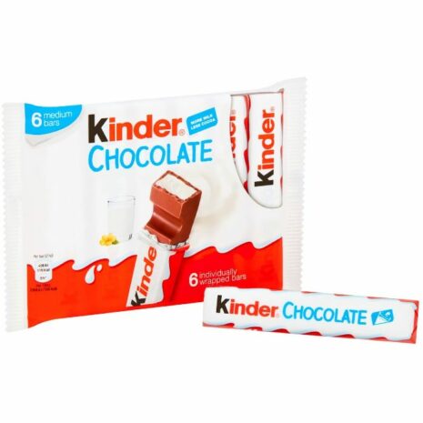 Kinder Chocolate Maxi Bars (Pack of 6)