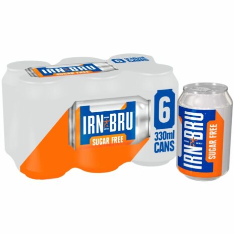 Barrs Irn Bru Cans Sugar Free (Pack of 6)