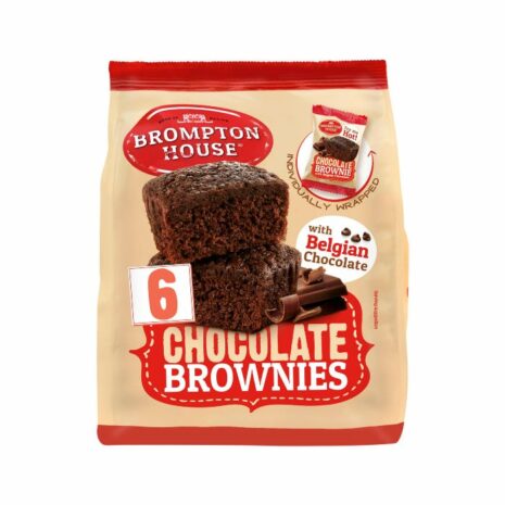 Brompton House Chocolate Brownies 6 x 25g (150g)