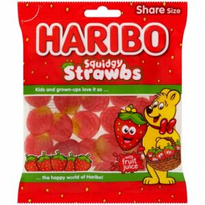 HARIBO Squidgy Strawbs Bag 160g