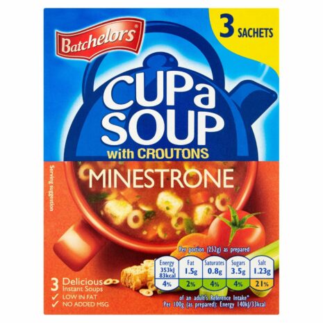 Batchelors Cup A Soup Minestrone with Croutons (Pack of 3)