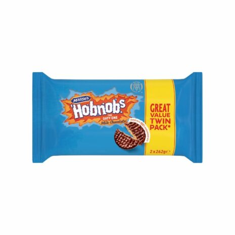 McVitie's Hobnob's The Oaty One Milk Chocolate 2 x 262g