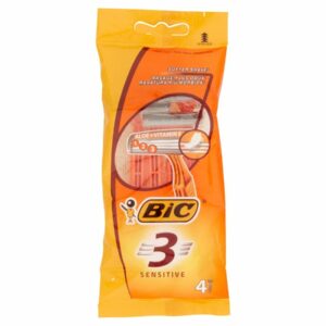 BIC 3 Sensitive Disposable Razor (Pack of 4)