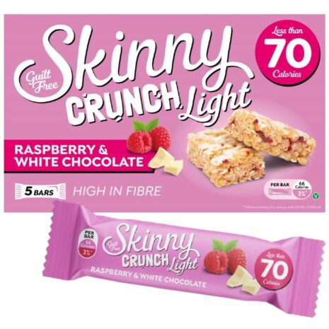 Skinny Crunch Light - Raspberry & White Chocolate Bars