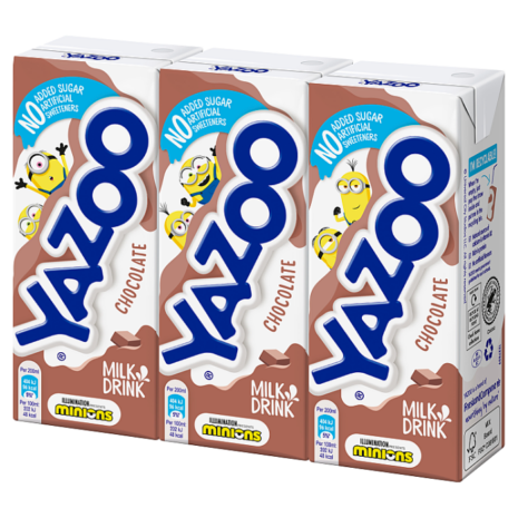 Yazoo No Added Sugar Chocolate Milk Drink 3x200ml