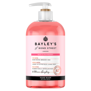 Bayley's of Bond Street Antibacterial Hand Wash Rose & Raspberry 335ml