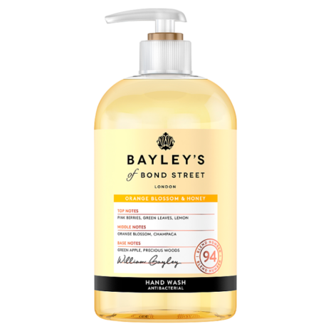 Bayley's of Bond Street Antibacterial Hand Wash Orange & Honey 335ml