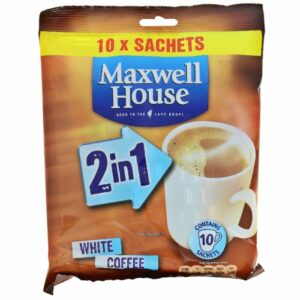Maxwell House White Coffee 2 In 1 (Pack of 10)