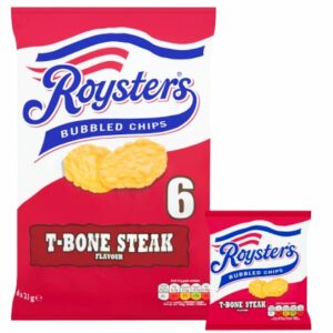 Roysters ® T-Bone Steak Bubbled Chips (Pack of 6)