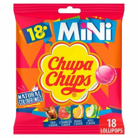 Chupa Chups The Best of Mini Lollipops Bag (Pack of 18)