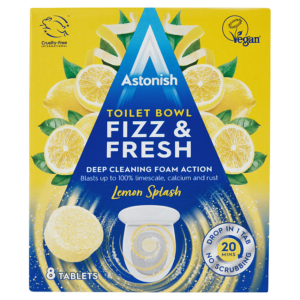 Astonish Toilet Bowl Fizz & Fresh Lemon Splash Tablets (Pack of 8)