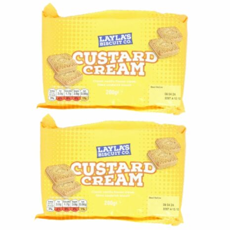 Layla's Custard Cream Biscuit 200g