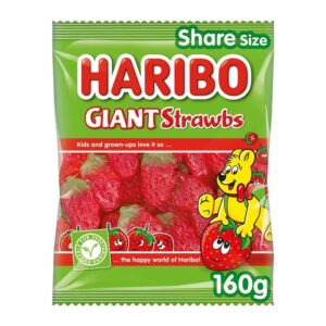 Haribo Giant Strawbs 160g