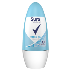 Sure Anti-perspirant Deodorant Roll-On Cotton Dry 50ml