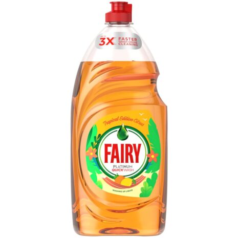Fairy Platinum Washing up Liquid Citrus & Tropical 820ml
