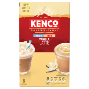 Kenco Iced Hot Vanilla Latte Sachets (Pack of 8)