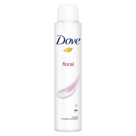 Dove Anti-perspirant Deodorant Spray Floral 200ml