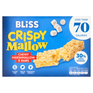Bliss Crispy Mallow Chewy Marshmallow Bars (Pack of 5)