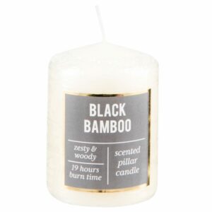 Pillar Candle - Black Bamboo