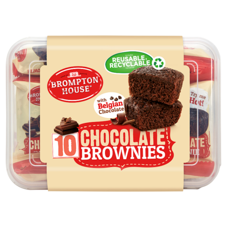 Brompton House Chocolate Brownies (Pack of 10)