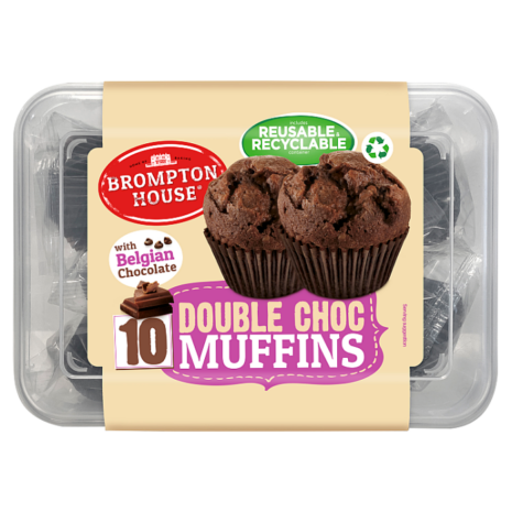 Brompton House Double Choc Muffins (Pack of 10)