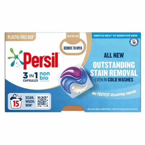 Persil Non Bio 3in1 Washing Capsules 15 Washes