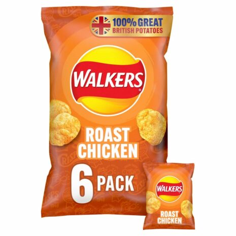 Walkers Roast Chicken (Pack of 6)