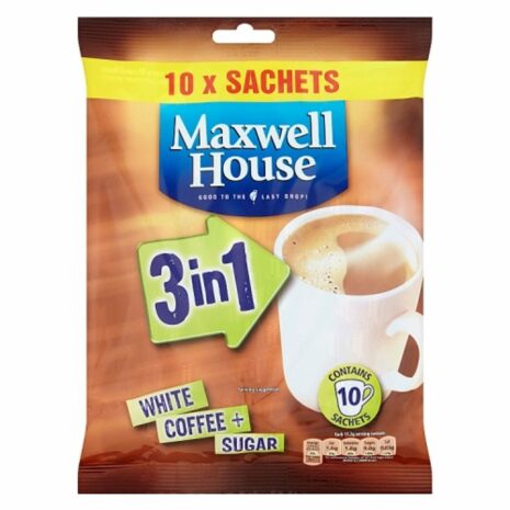 3 in 1 White Coffee + Sugar X10