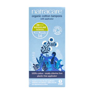 Regular Tampons with Applicator in Organic Cotton