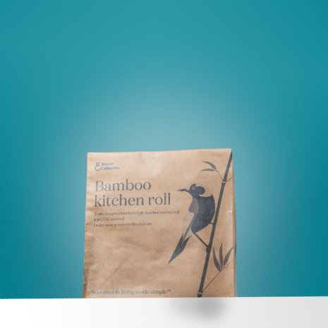 Bamboo Kitchen Roll | 2 Rolls | 150 Sheets Per Roll | Eco Friendly