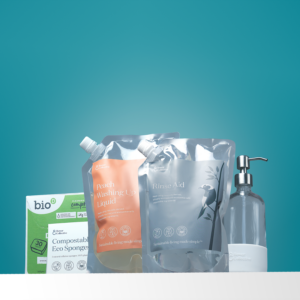 Dishwashing Starter Kit | Washing Up Liquid & Rinse Aid Refills | Eco Friendly