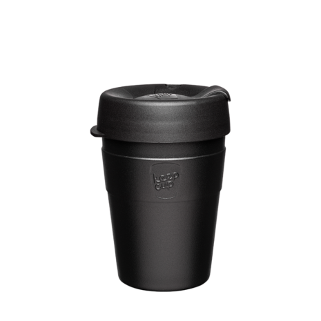 Thermal Reusable Coffee Cup Medium Black