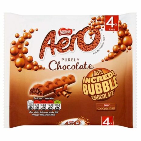 Nestle Aero Milk Bubble Chocolate Bars 4 Pack