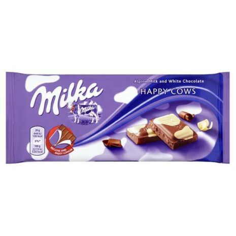 Milka Milk & White Chocolate 100g