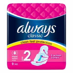 Always Classic Maxi Sanitary Pads 9 Pack