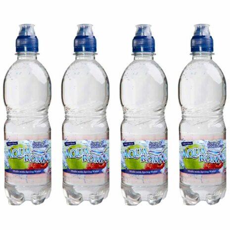 Aqua Roma Spring Water Apple and Raspberry 4 Pack